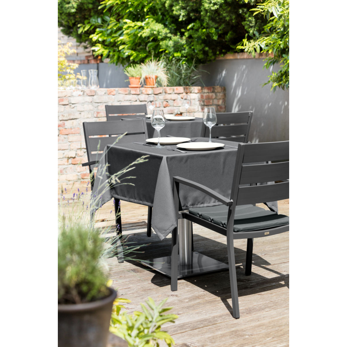 Sedia Chapter VEGA; 55x57x86 cm (LxPxH); antracite; 4 pz. / confezione