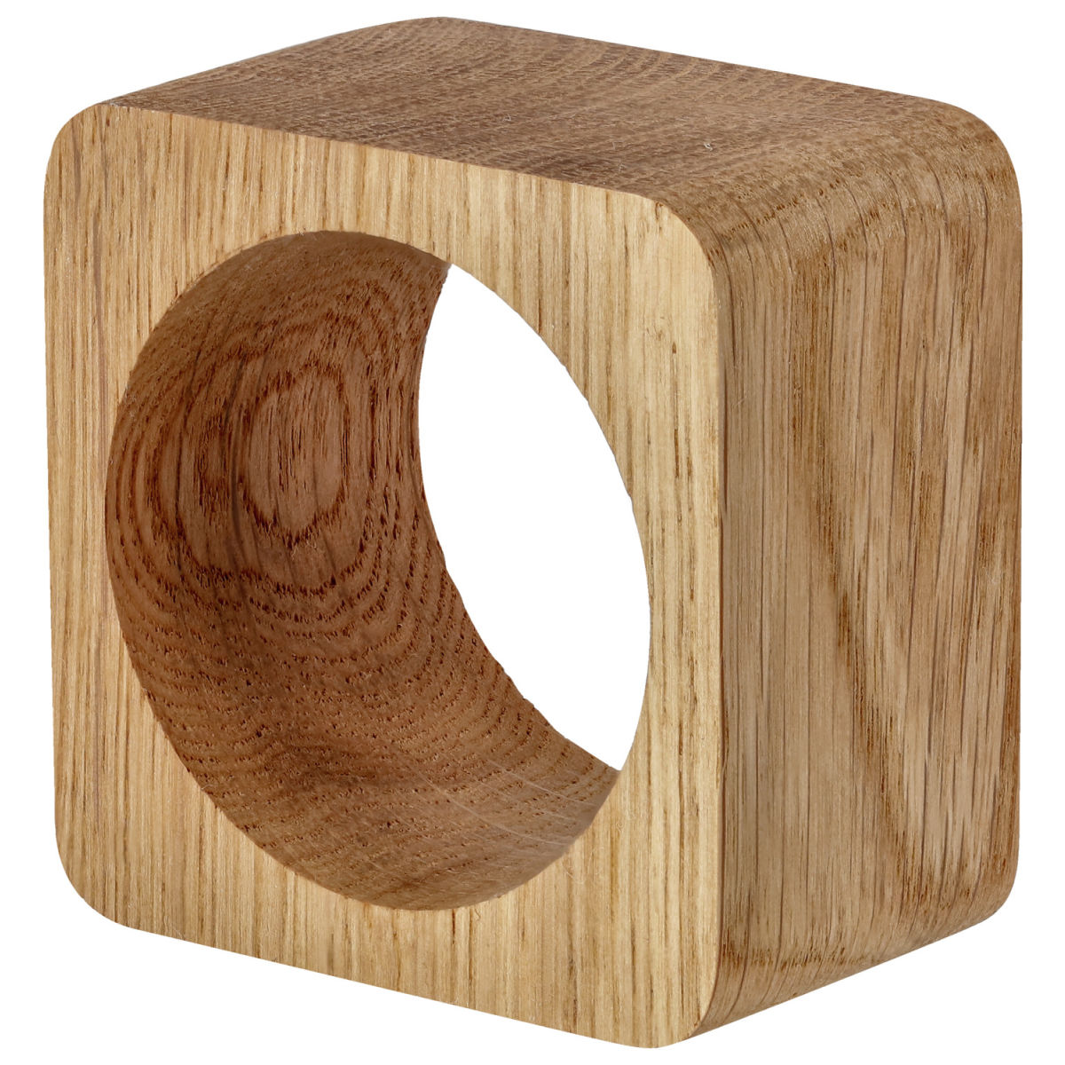 Anello portatovaglioli in legno Valsecca VEGA; 5x5x3 cm (LxHxP); quercia; rettangolare; 2 pz. / confezione