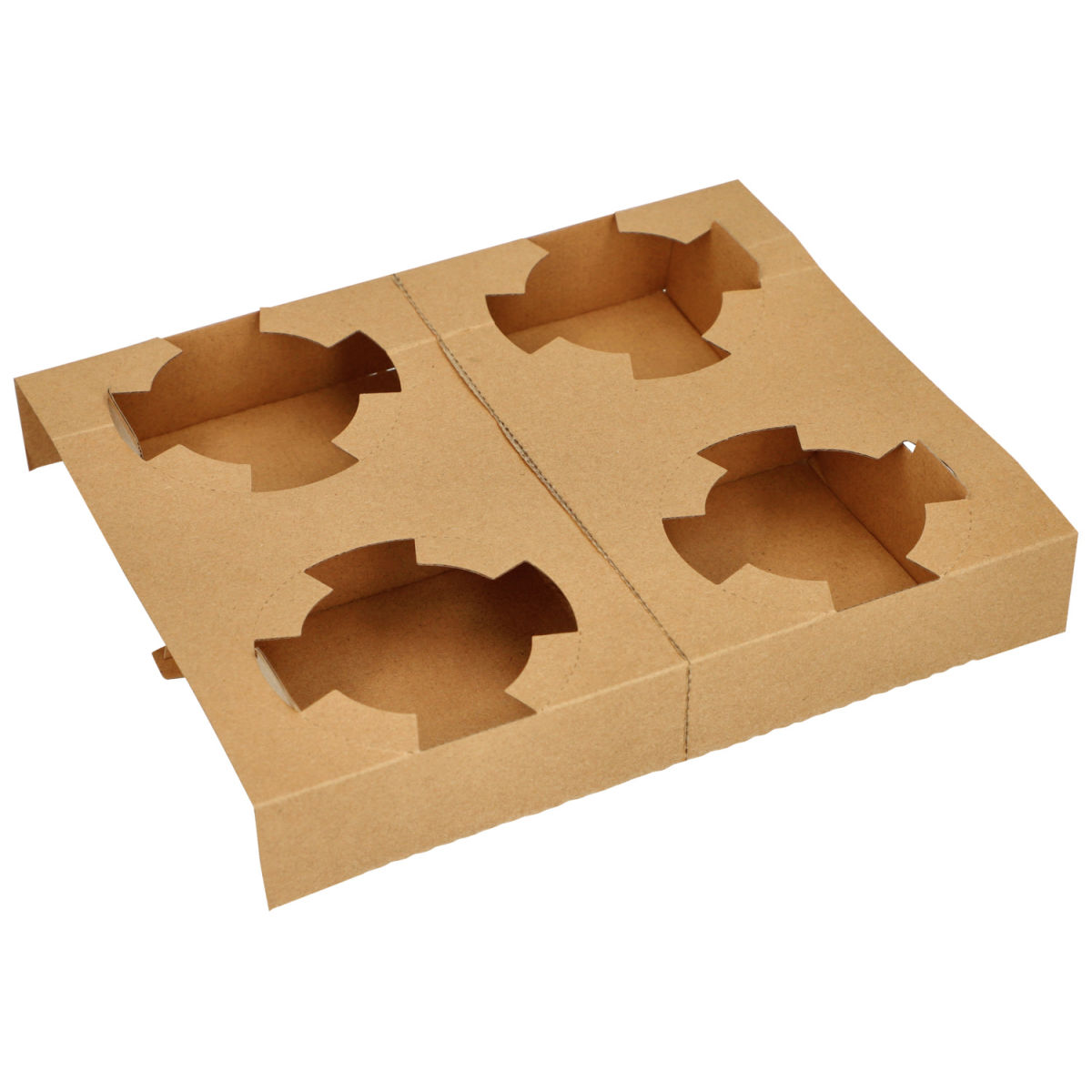 Bandeja transporte Pure PAPSTAR; 19.8x24.1x3.6 cm (LgxAnxAt); marrón; rectangular; 100 pz. / Paquete