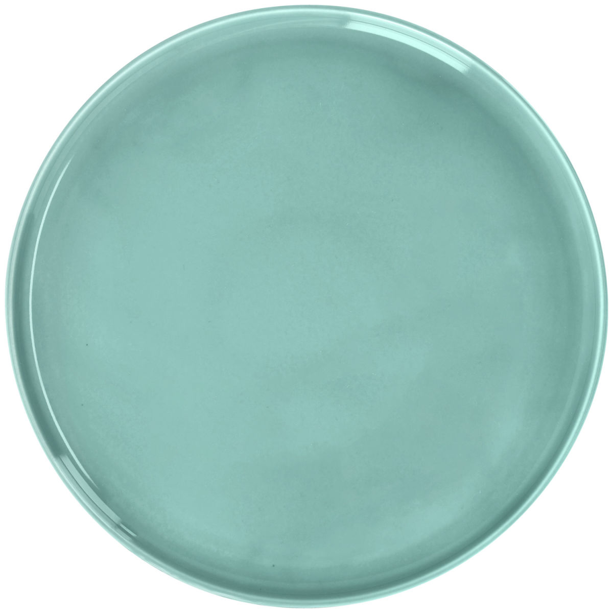 Piatto piano Alegria VEGA; 26x1.6 cm (ØxH); turchese; rotonda; 6 pz. / confezione