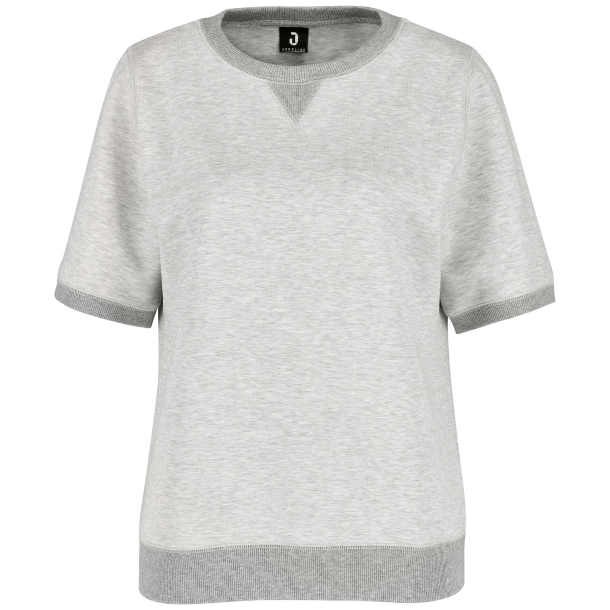 Sudadera para mujer Dean de manga corta JOBELINE; Talla M; gris claro