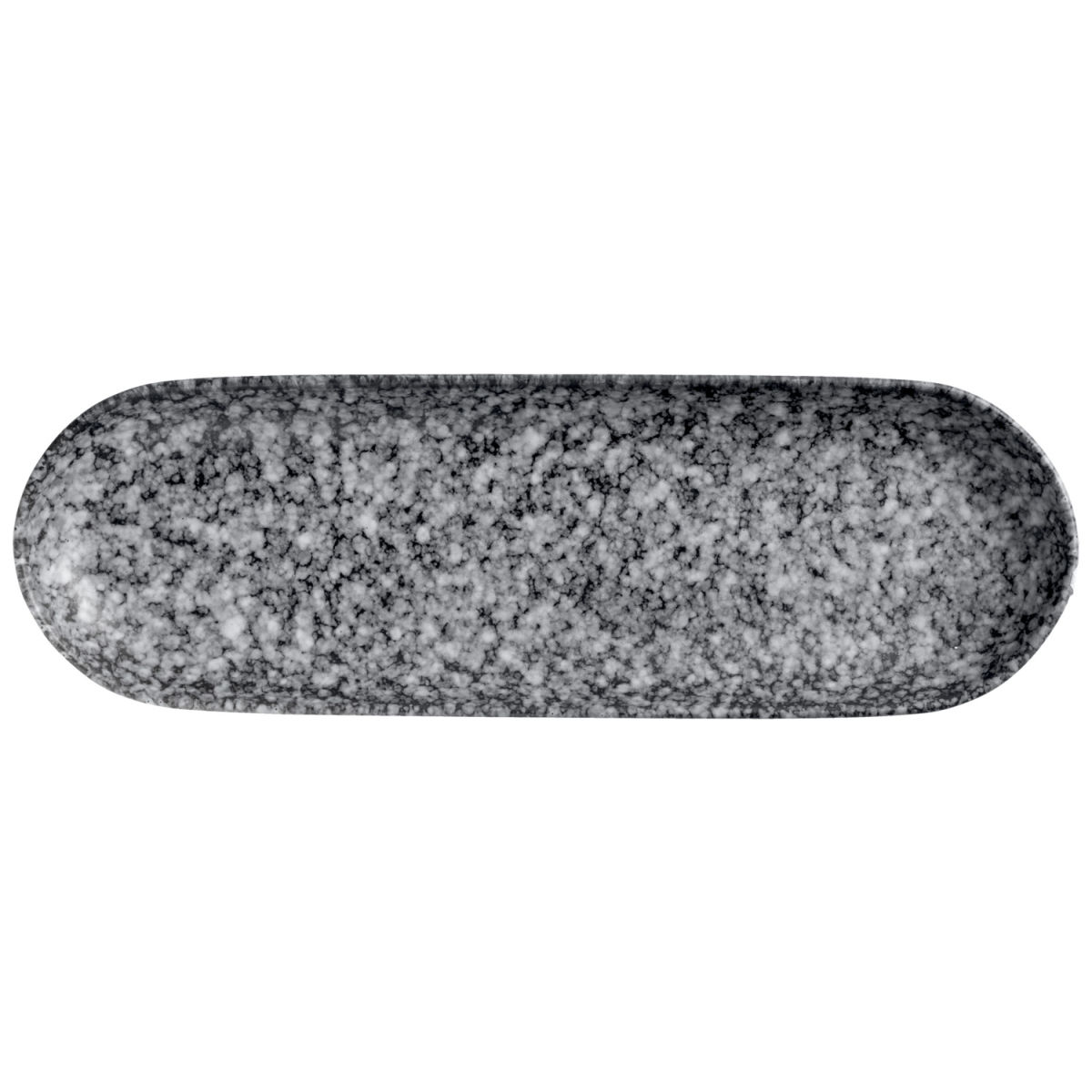 6x VEGA Assiette/plat Mamaro rectangulaire; 33x10x3.3 cm (LxlxH); noir/blanc; rectangulaire; 6 pièce(s) / Lot