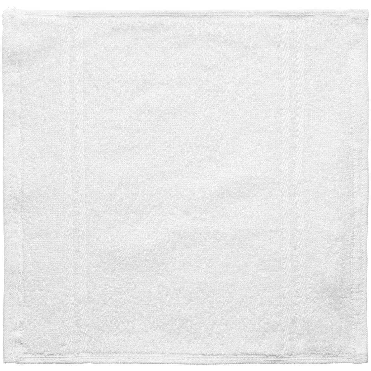 Toalla de tocador Clásica con cenefa ERWIN M.; 30x30 cm (AnxLg); blanco; 5 pz. / Paquete