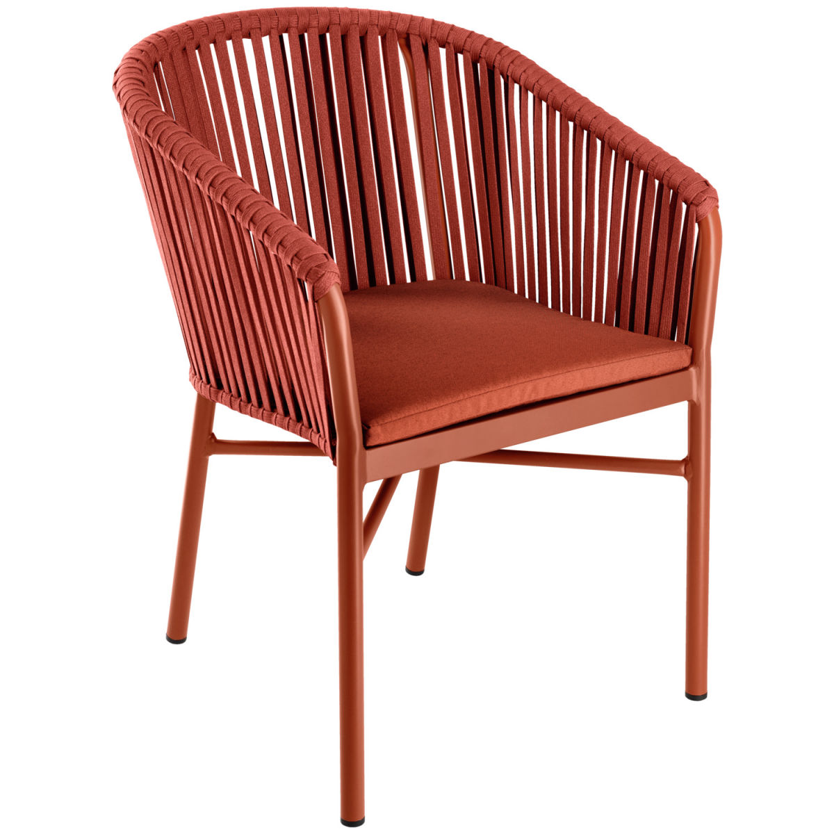 VEGA Terrassenstuhl Esperia 58x60x82 cm (BxTxH); karminrot; 2 Stück / Pack