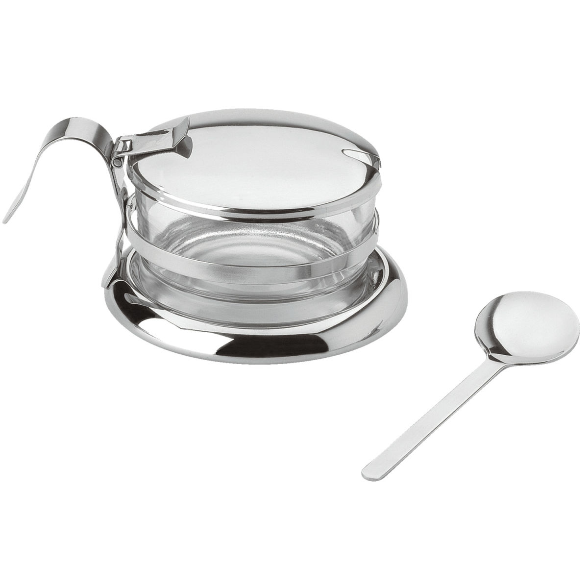 PULSIVA Parmesandose Ambiance 16x7.7 cm (ØxH); silber/transparent