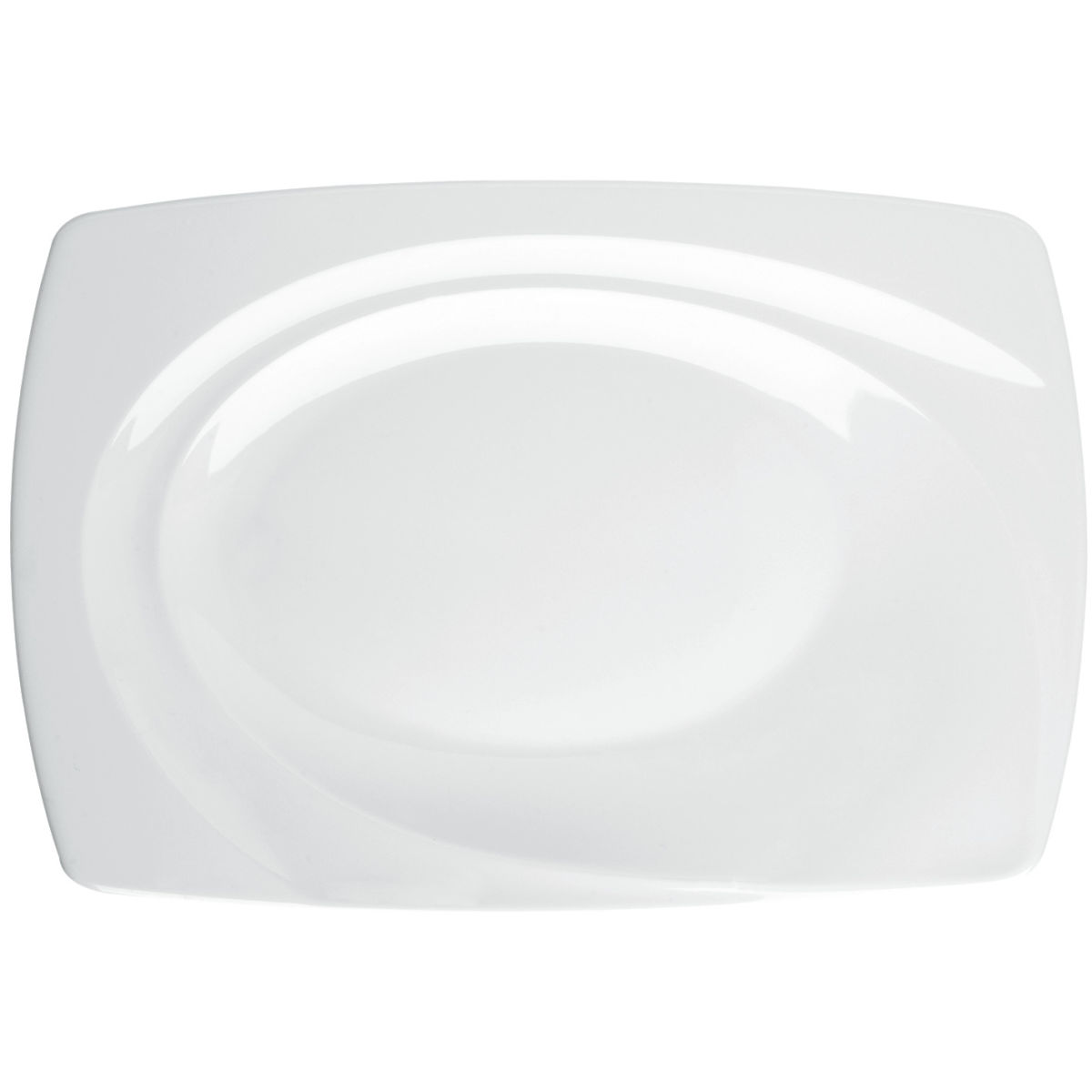 VEGA Servierplatte Vilano 28x19 cm (LxB); weiß; rechteckig; 6 Stück / Pack