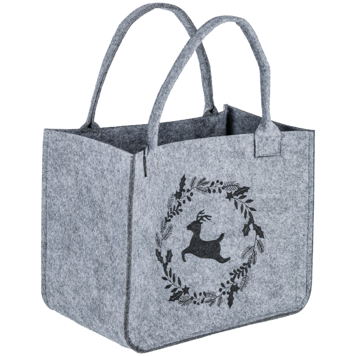 Borsa in feltro Ajeta; 29x18x37 cm (LxLxH); grigio