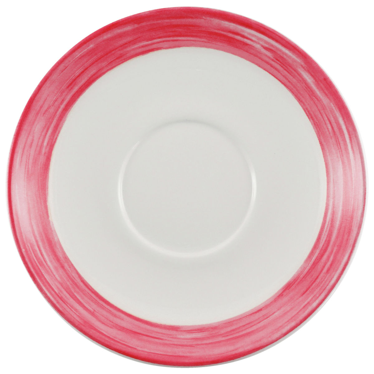 Piattino caffè Brush Luminarc; 14 cm (Ø); borgogna; rotonda; 6 pz. / confezione