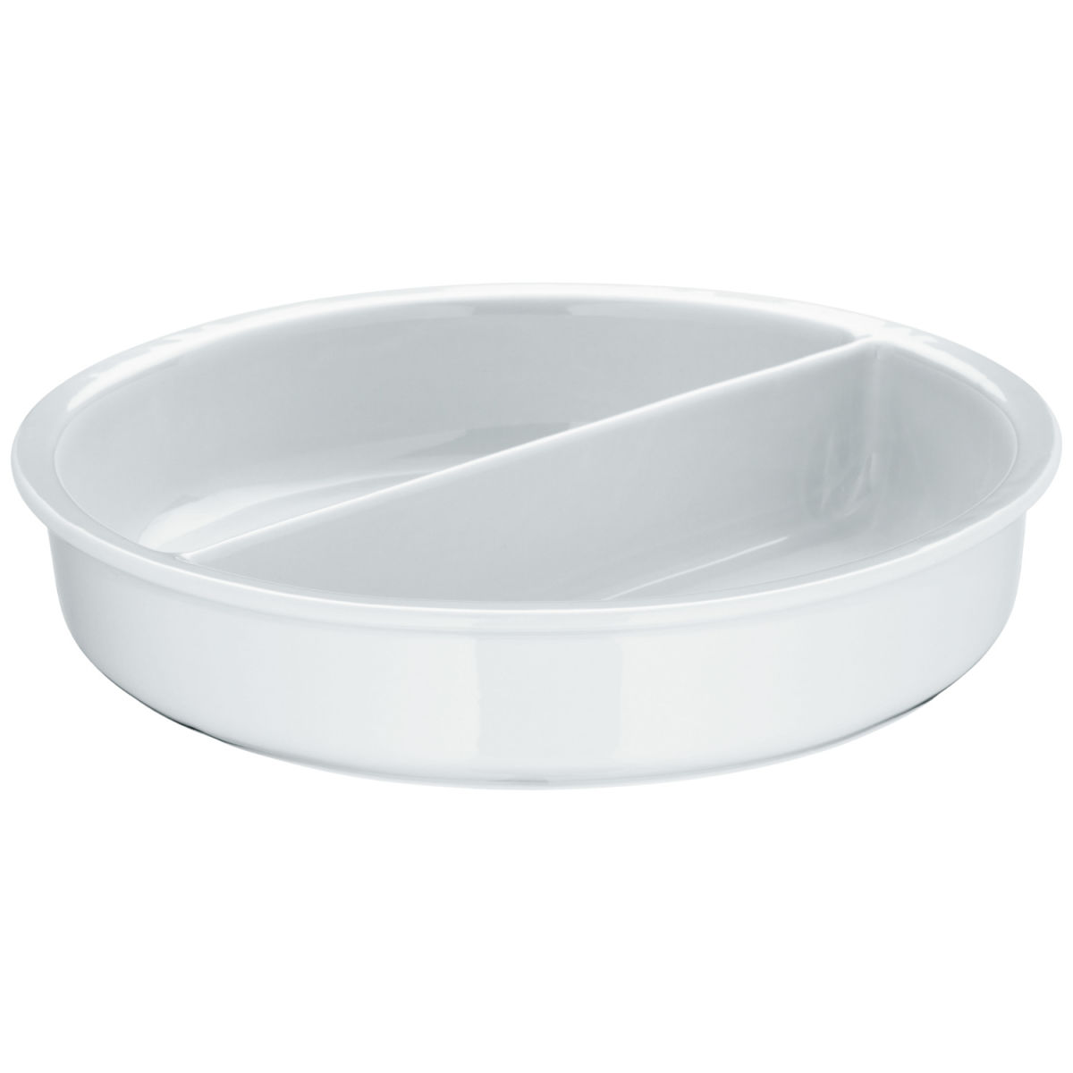 WMF Chafing Dish Schüsseleinsatz geteilt Buffet WMF Quadro 3750 ml, 33.5x7 cm (ØxH); weiß
