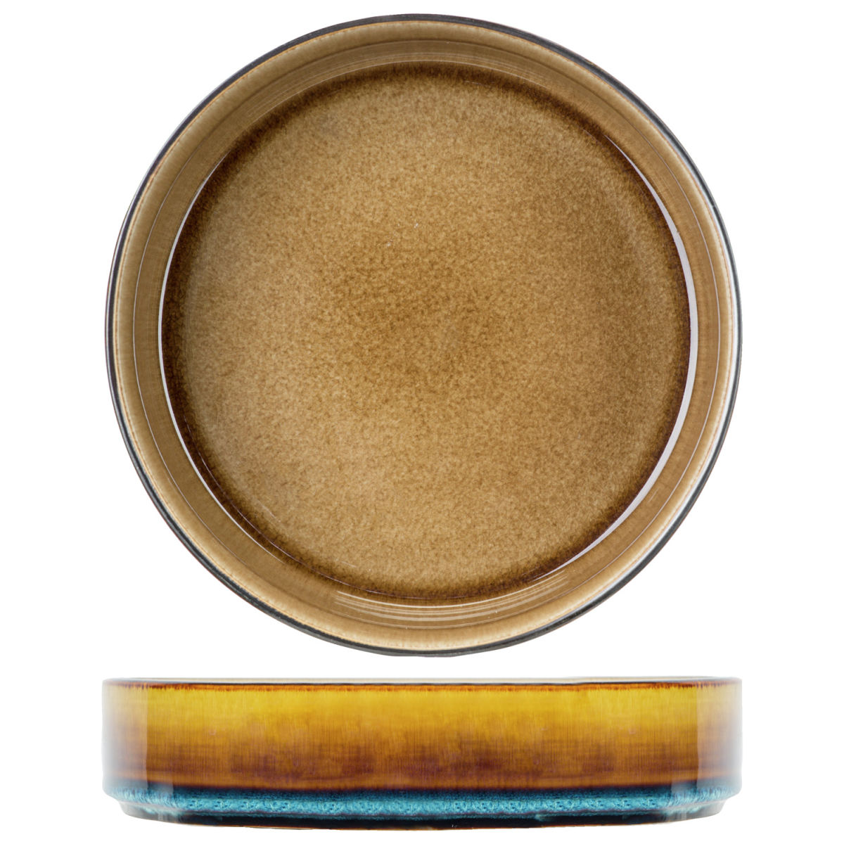 Cosy & Trendy Suppenteller Quintana 1000 ml, 19.5x5.2 cm (ØxH); bernstein; rund; 3 Stück / Pack