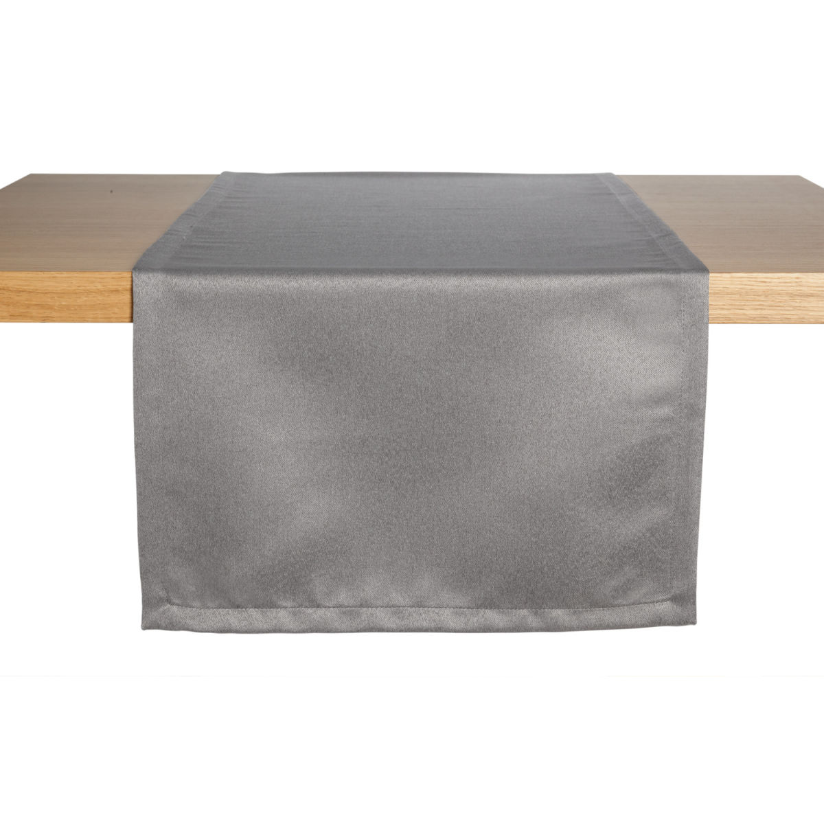 ERWIN M. Tischläufer Ambita Satin 40x130 cm (BxL); hellgrau; rechteckig