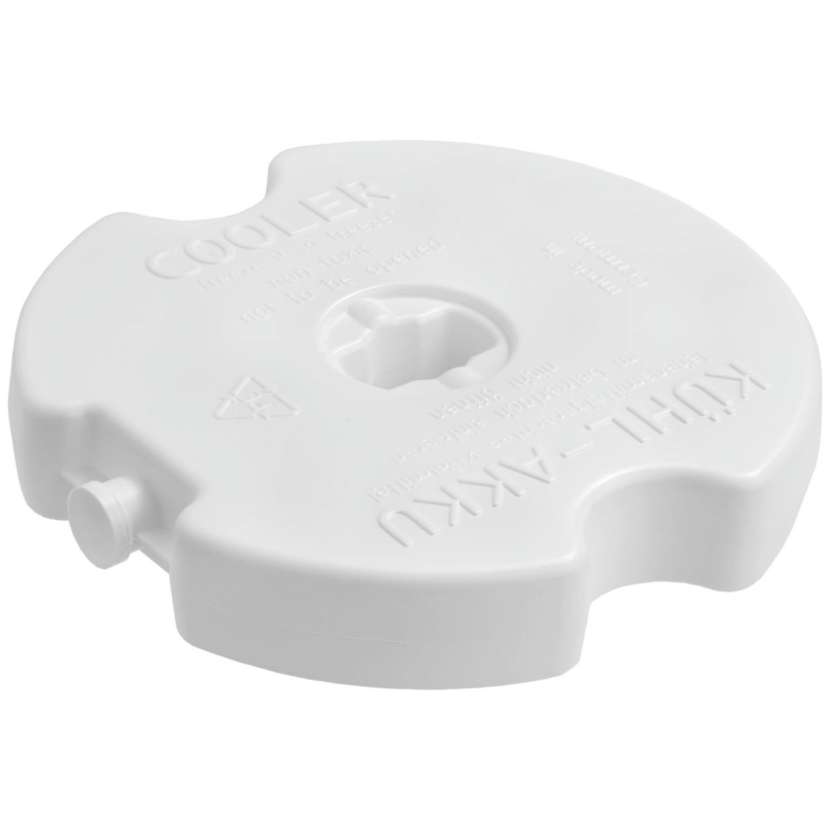 Blocco refrigerante per 49513, 49268, 49269, 49510, 49079, 49081, 49082 Ardea VEGA; 15x2.5 cm (ØxH); bianco