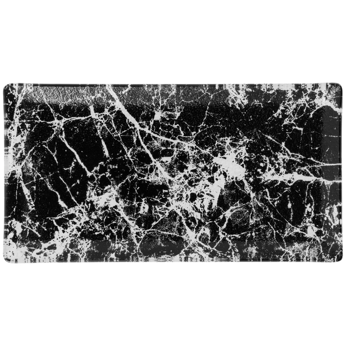 Piatto da portata Marmaro rettangolare VEGA; 32x17 cm (LxL); nero/bianco; rettangolare; 6 pz. / confezione