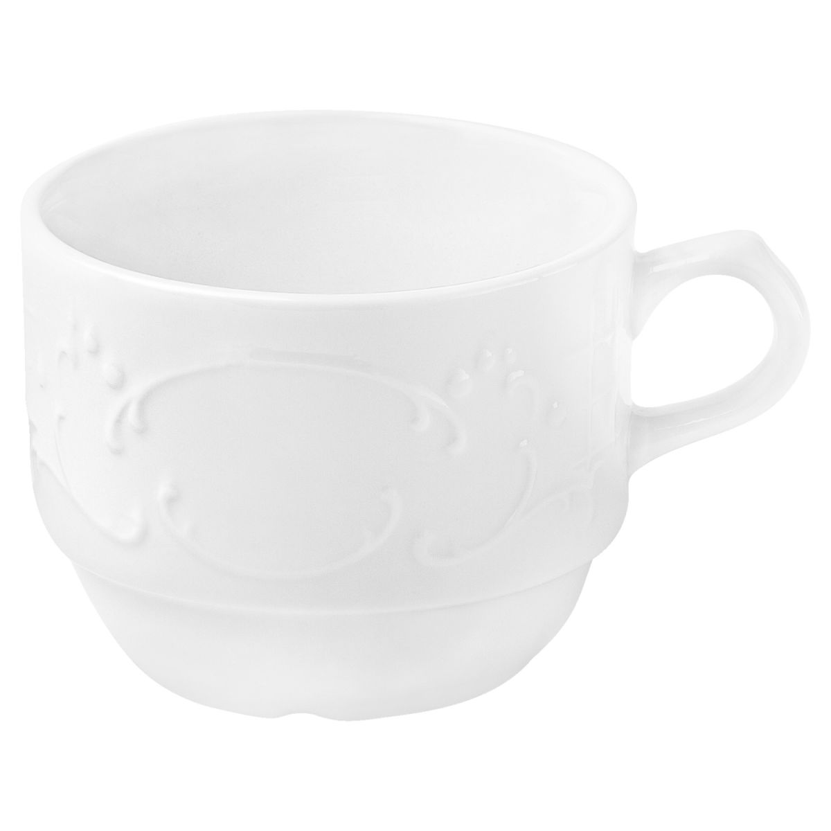 Tazza cappuccino Sinfonie PULSIVA; 180ml, 8.1x6.6 cm (ØxH); bianco; rotonda; 6 pz. / confezione