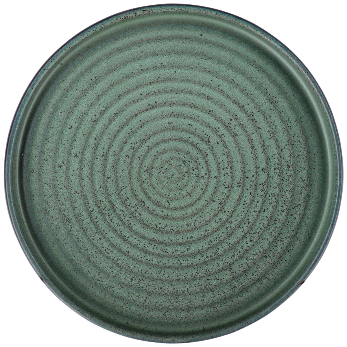 Piatto Snug con bordo basso VEGA; 20.5x2.5 cm (ØxH); verde; rotonda; 4 pz. / Pacco