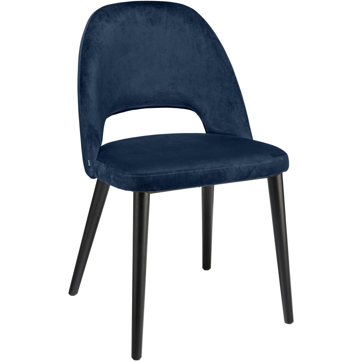 VEGA Polsterstuhl Tonda 51x64x78 cm (BxTxH); Sitz dunkelblau, Gestell schwarz