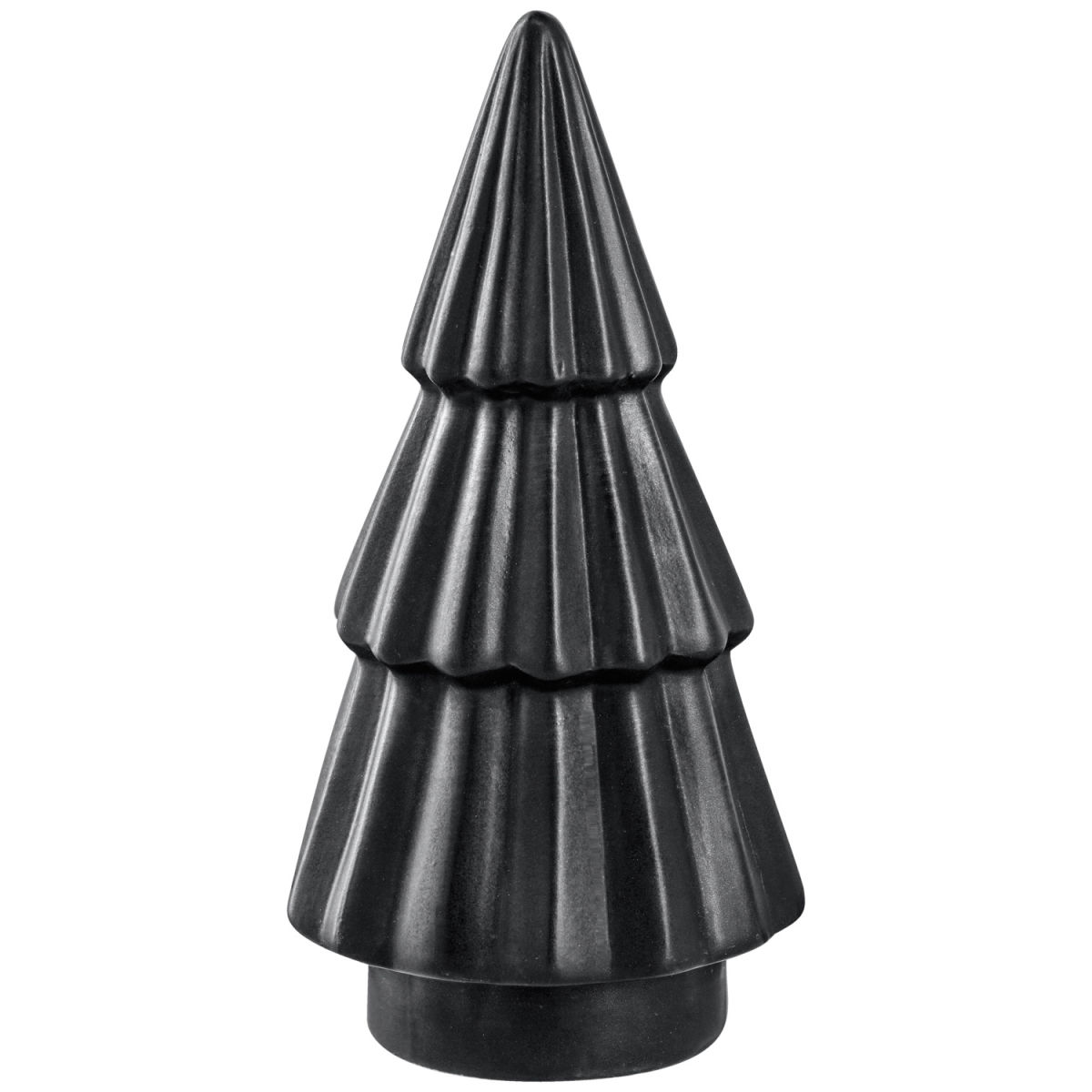 Deko-Baum Nilas matt 10.5x21 cm (ØxH); schwarz