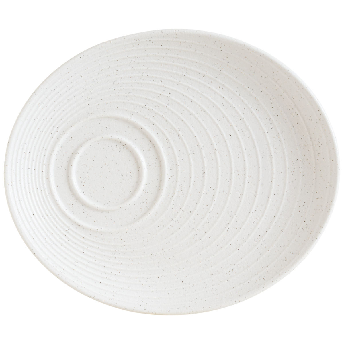 Piattino tazza cappuccino Liora Ripple Bonna; 20x17x2 cm (LxLxH); bianco; 12 pz. / Pacco