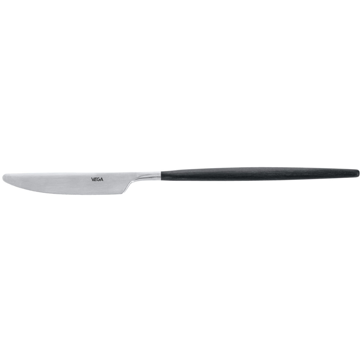 VEGA Menümesser Turin 24.5 cm (L); edelstahl/schwarz, Griff schwarz; 12 Stück / Pack
