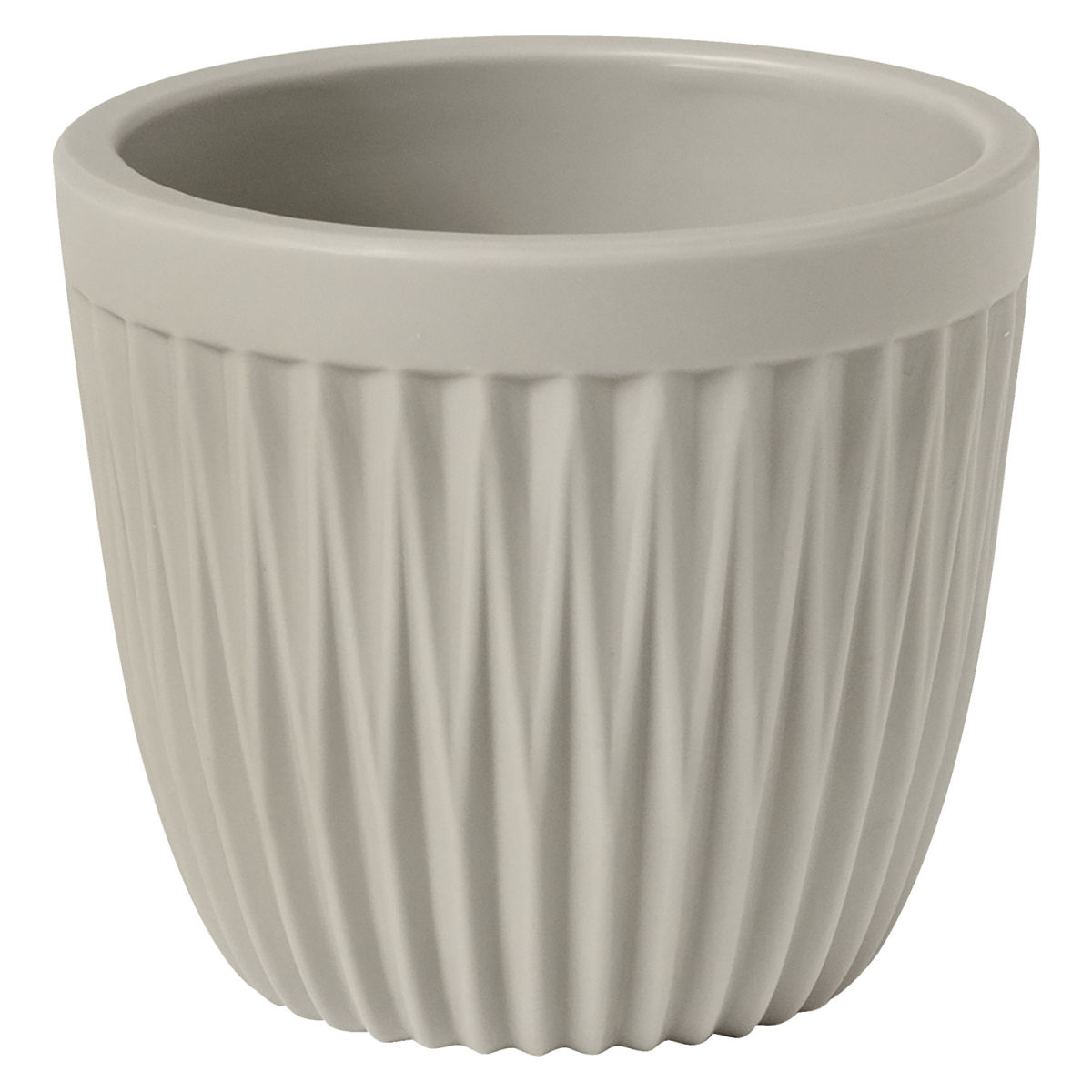 Tazza caffè in melamina Kanas  con rilievo VEGA; 80 ml, 6.2x5.4 cm (ØxH); beige; rotonda; 6 pz. / confezione