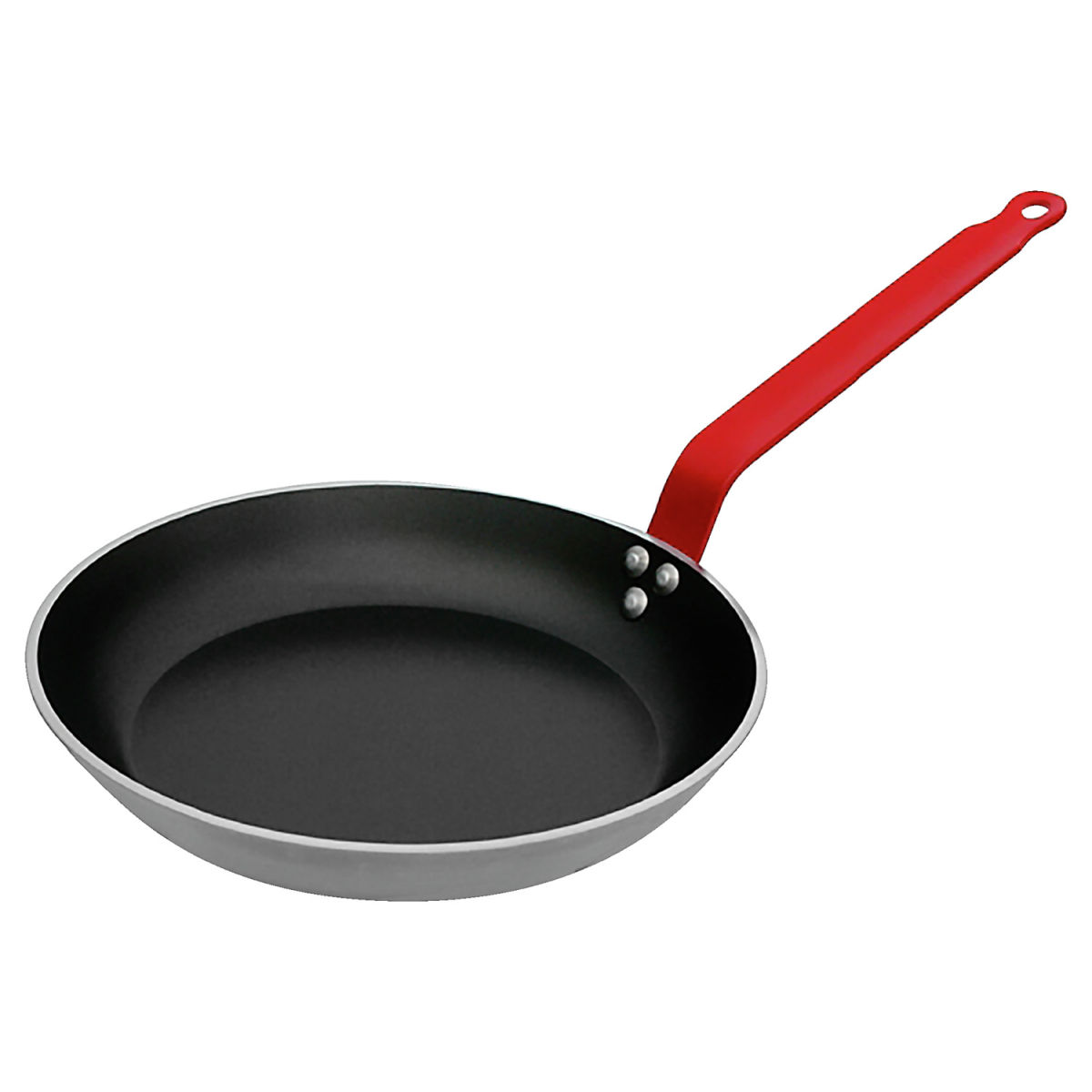 Padella Choc Resto con manico rosso de Buyer; 24x3.5 cm (ØxH); rosso/nero