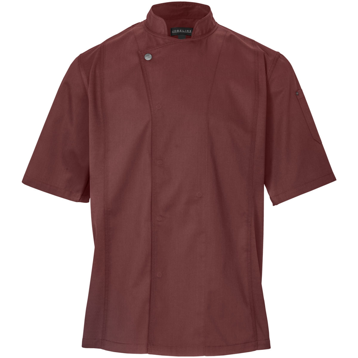 Chaqueta de cocina para hombre Carter manga corta JOBELINE; Talla 56; borgoña