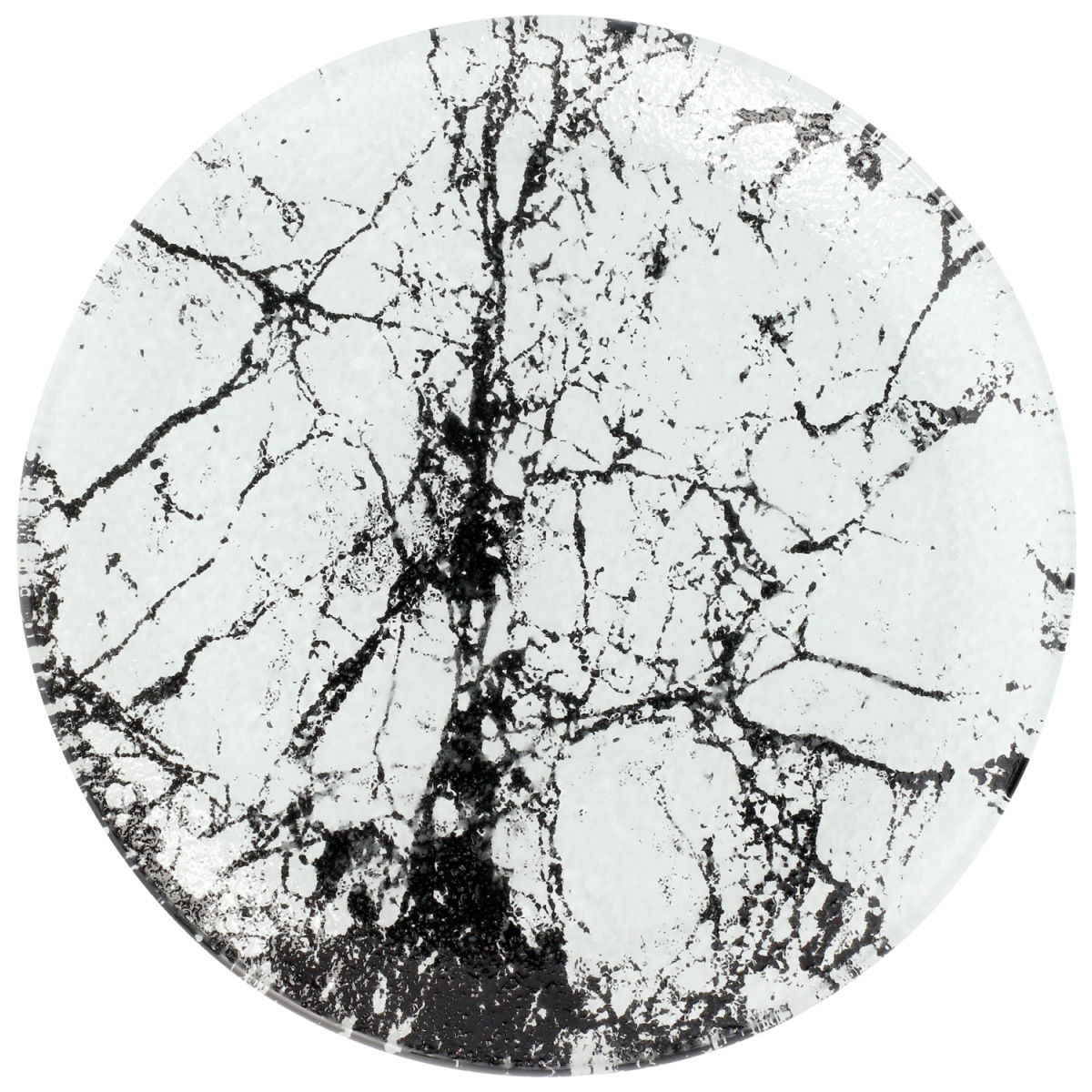 Piatto piano Marmaro VEGA; 20 cm (Ø); bianco/nero; rotonda; 6 pz. / confezione