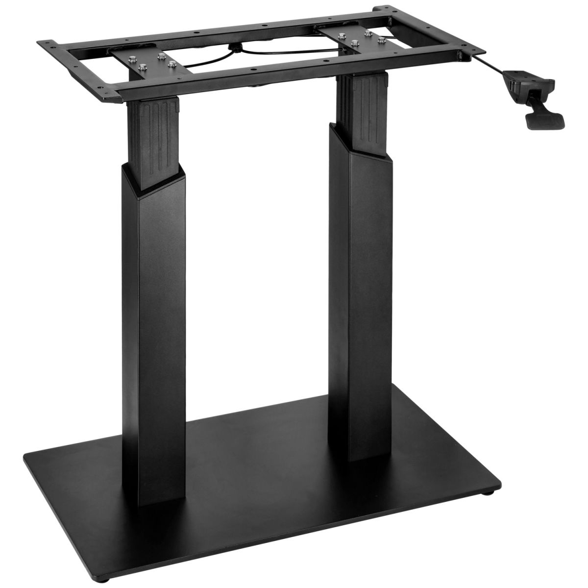 Base regolabile in altezza Alturo  per tavoli rettangolari VEGA; 40x70x72 cm (LxLxH); nero; rettangolare