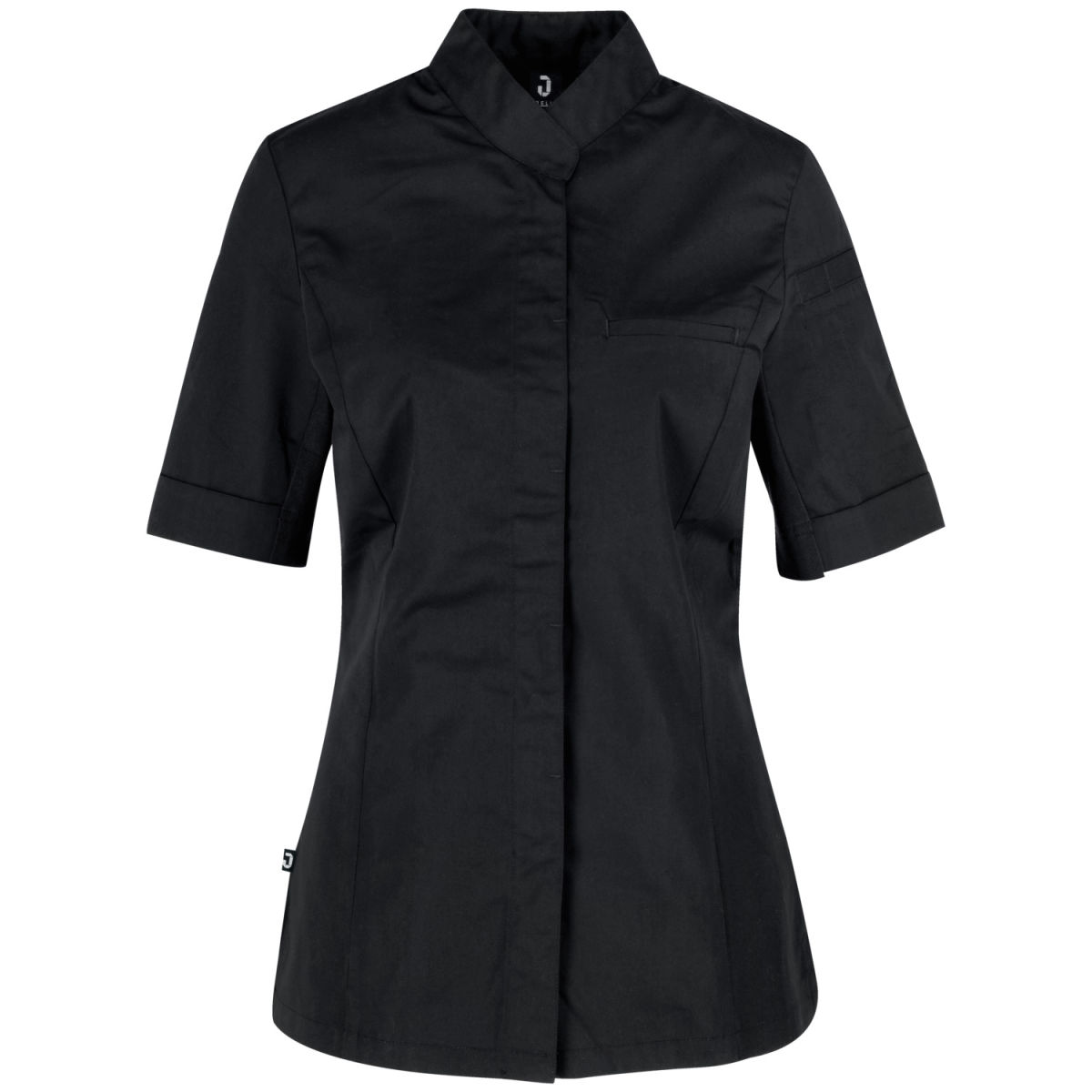 Chaqueta de cocina para mujer Marco manga corta JOBELINE; Talla 42; negro