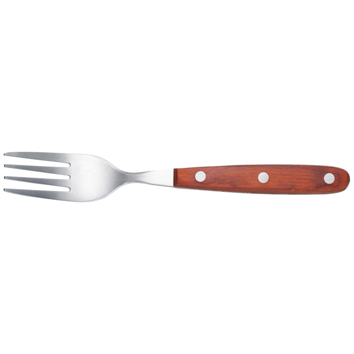 Tenedor para pizza/carne Salta PULSIVA; 20 cm (Lg); acero inoxidable/marrón, mango marrón; 12 pz. / Paquete