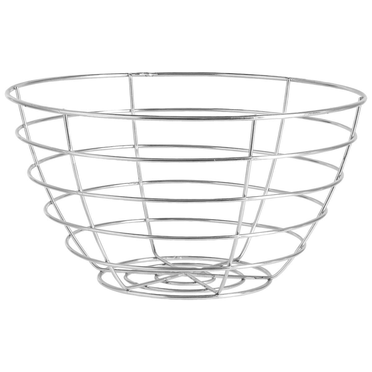 Cestino Magra VEGA; 30x16 cm (ØxH); argento; rotonda