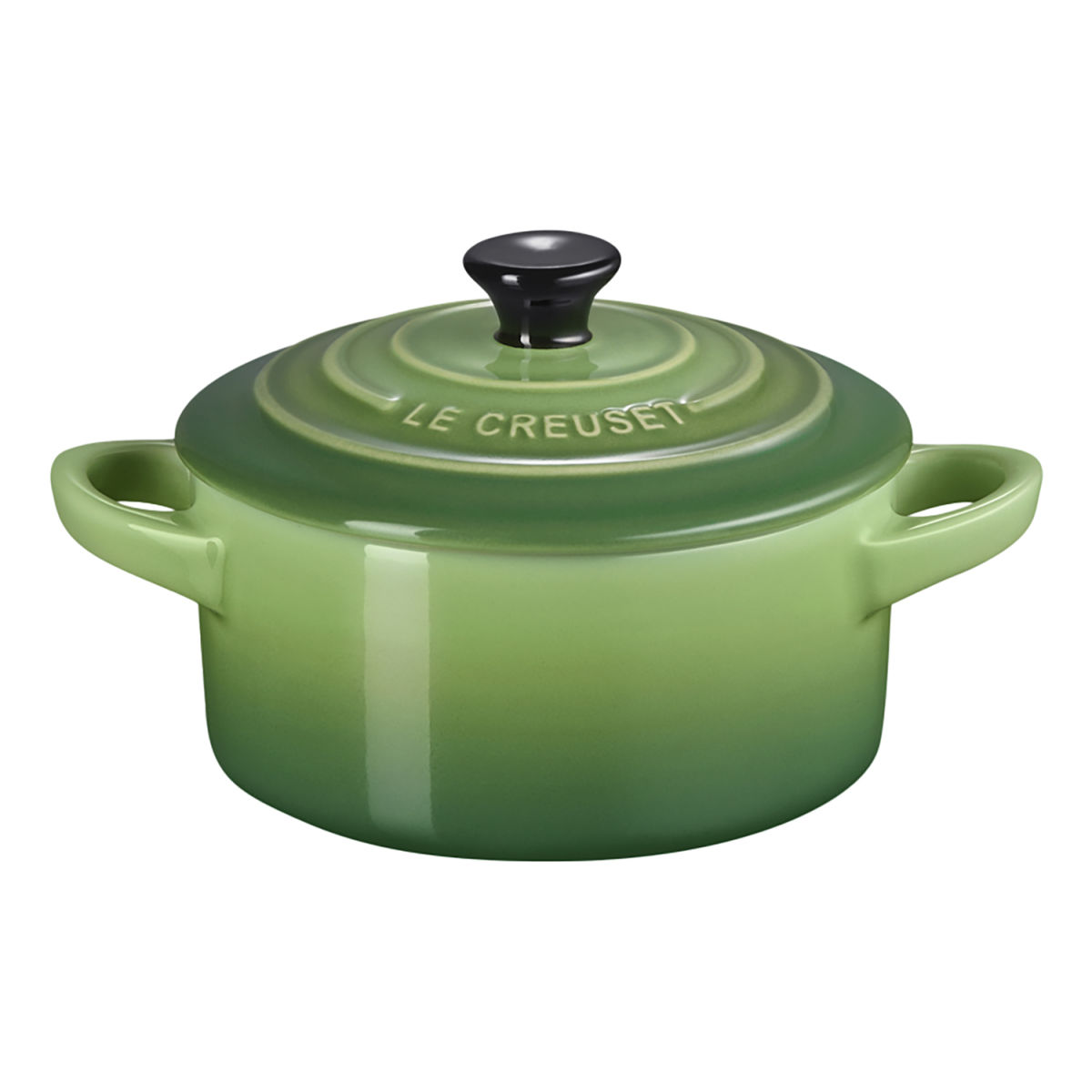Le Creuset Mini Cocotte 10 cm 0.25 l, 10x5 cm (ØxH); grün; rund