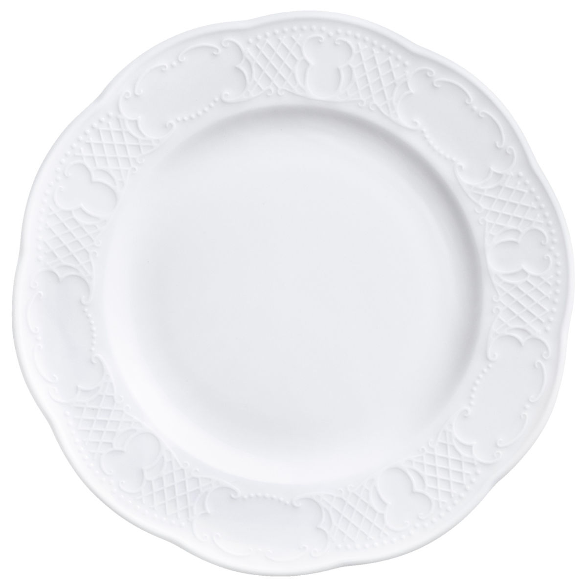 Vega Plat bord Minuett; 17 cm (&Oslash;); wit; rond; 6 stuk / verpakking