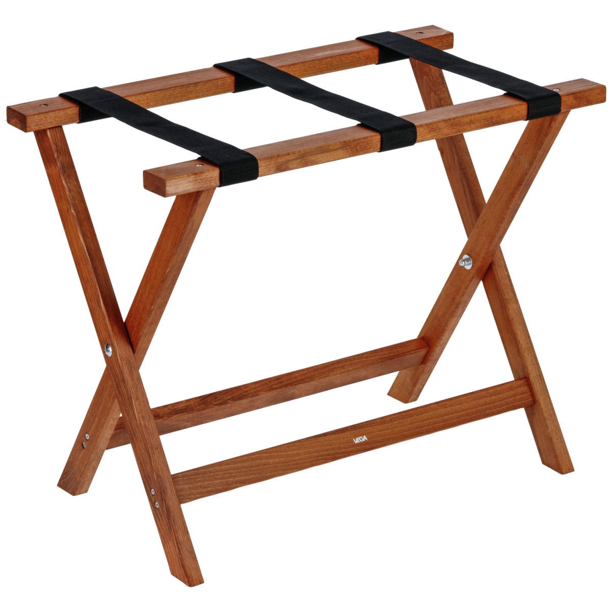 Soporte para equipaje Valigia de madera VEGA; 65x36x51 cm (AnxProfxAt); cerezo antiguo