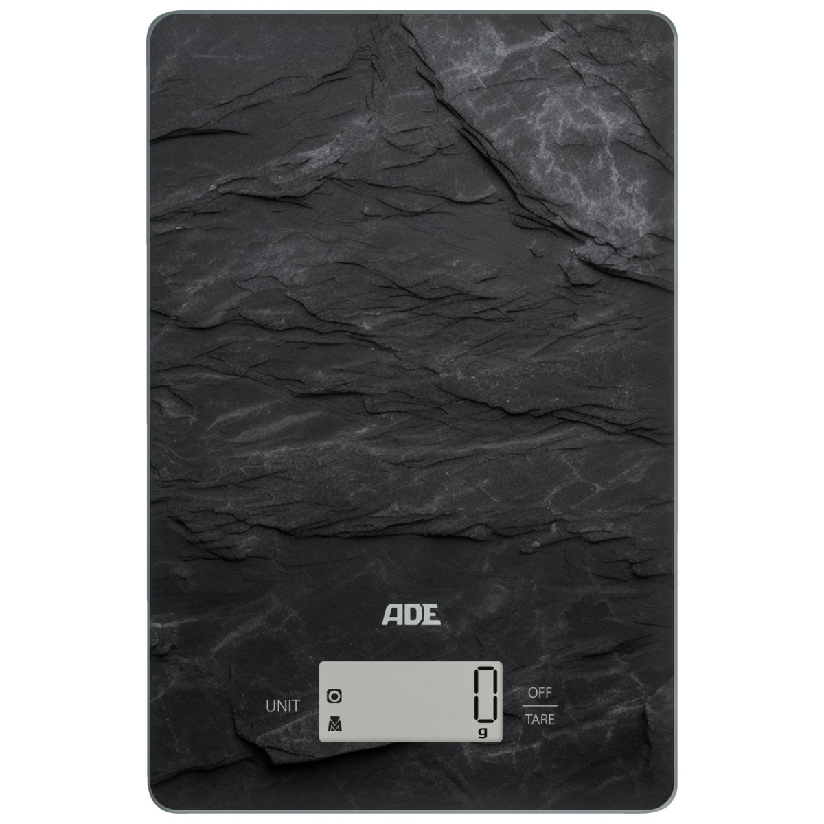 Bilance da cucina digitali Julia ADE; 23x15x2 cm (LxLxH); nero