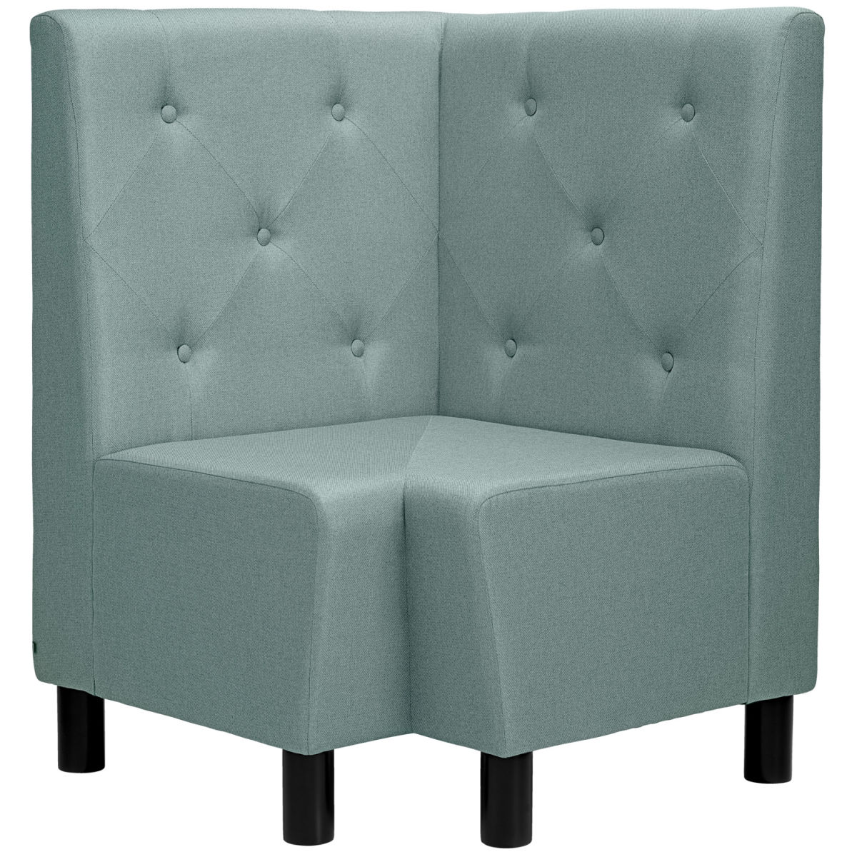 VEGA Eckbank Lerida II Stoff 75x75x102 cm (BxTxH); hellblau