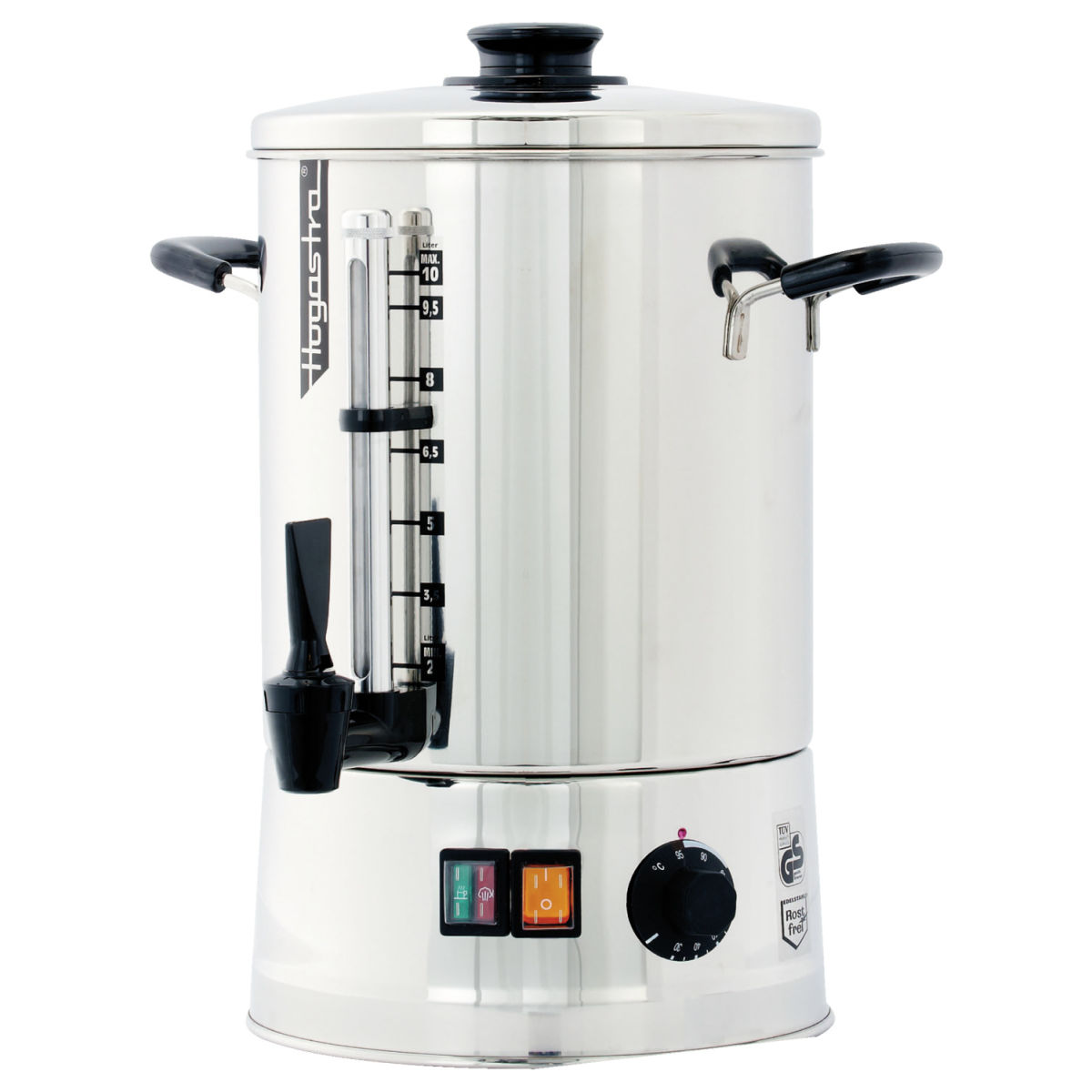 Hogastra Heißwasserautomat HWT-10 10 l, 44x24 cm (HxØ); silber