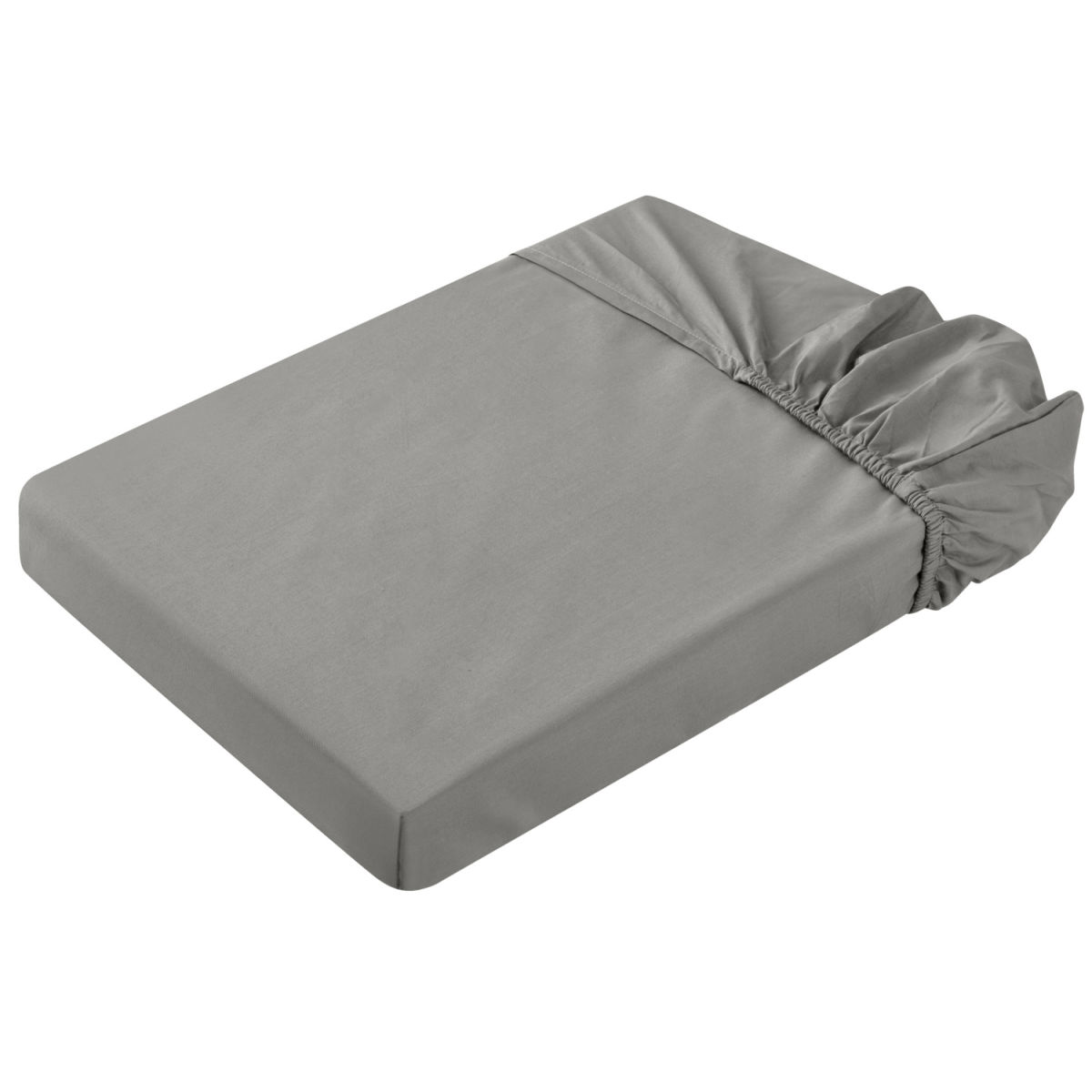 Lenzuola di sotto Sienna con angoli ERWIN M.; 90x200 cm (LxL); grigio