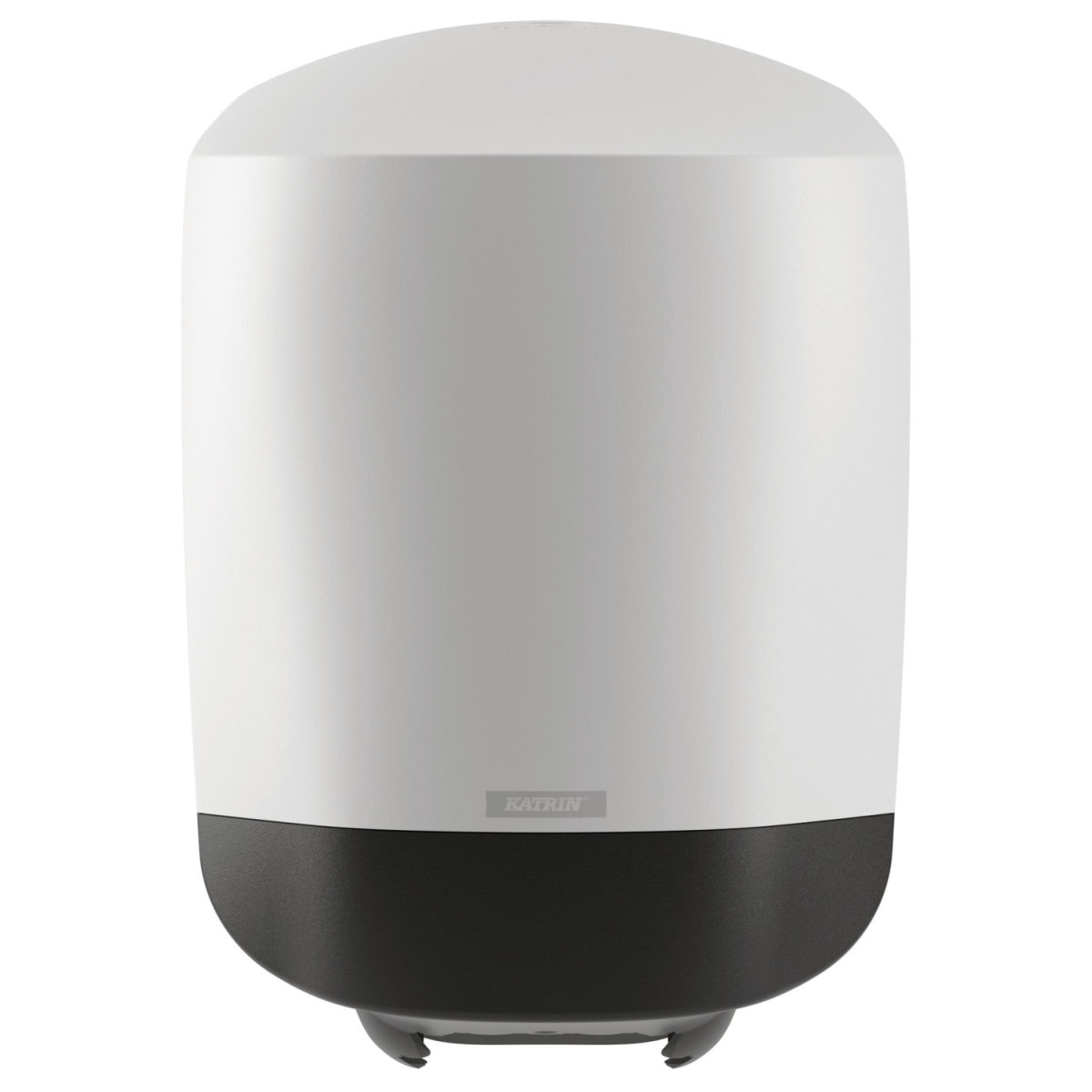 Katrin Dispenser för torkpapper Centerfeed M; 26.3x24x40.3 cm (BxDxH); Svart/Vit