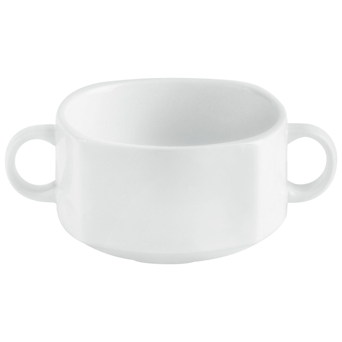 Tazza consommé Jazz PULSIVA; 280ml, 10x14x6 cm (LxLxH); bianco; quadrata; 4 pz. / confezione