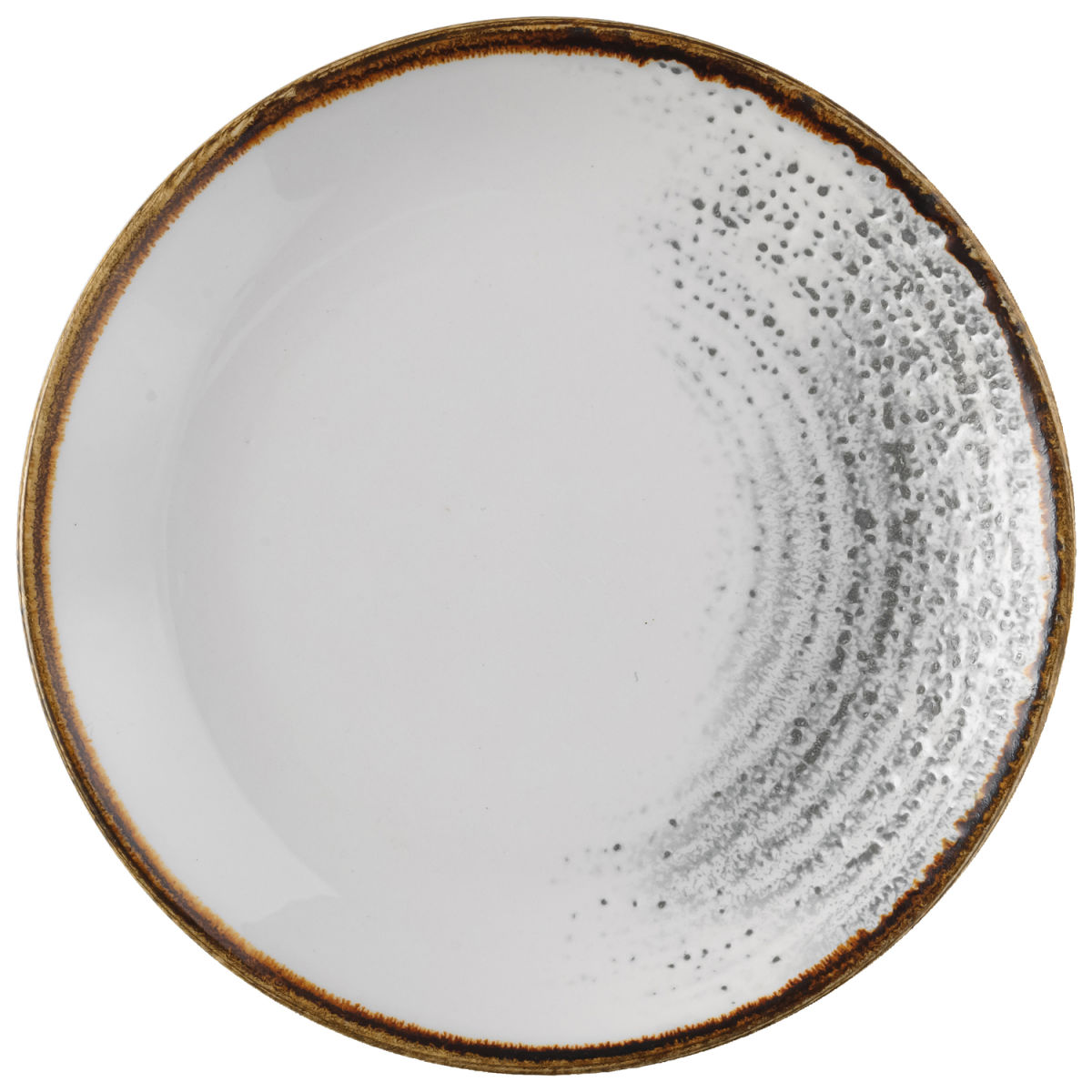 Piatto piano Studio Prints Jasper Grey Coupe Churchill; 16.5 cm (Ø); grigio/marrone; rotonda; 12 pz. / confezione