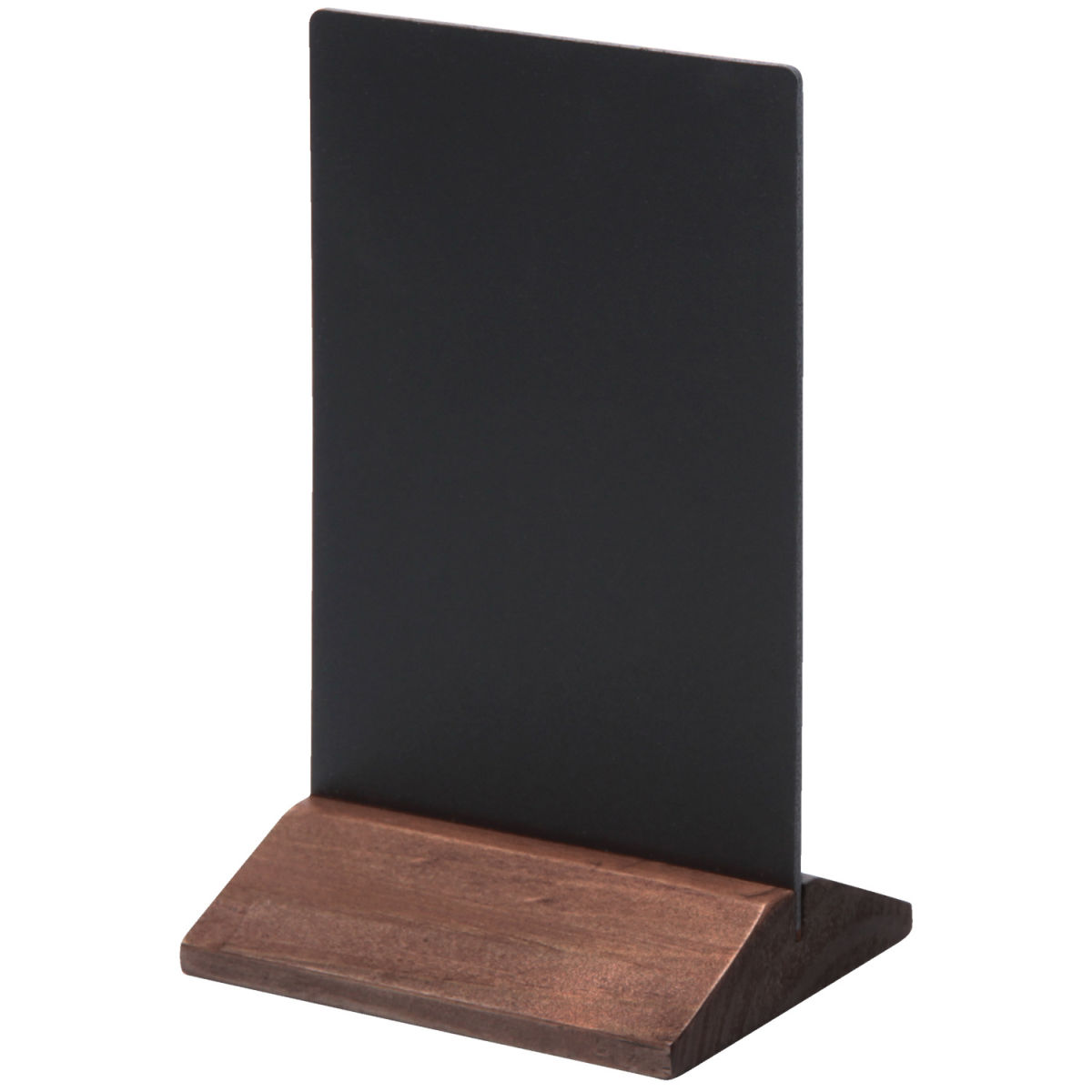 Portamenu Piccolo da tavolo in legno VEGA; 8x10x16 cm (LxLxH); marrone scuro; 2 pz. / confezione