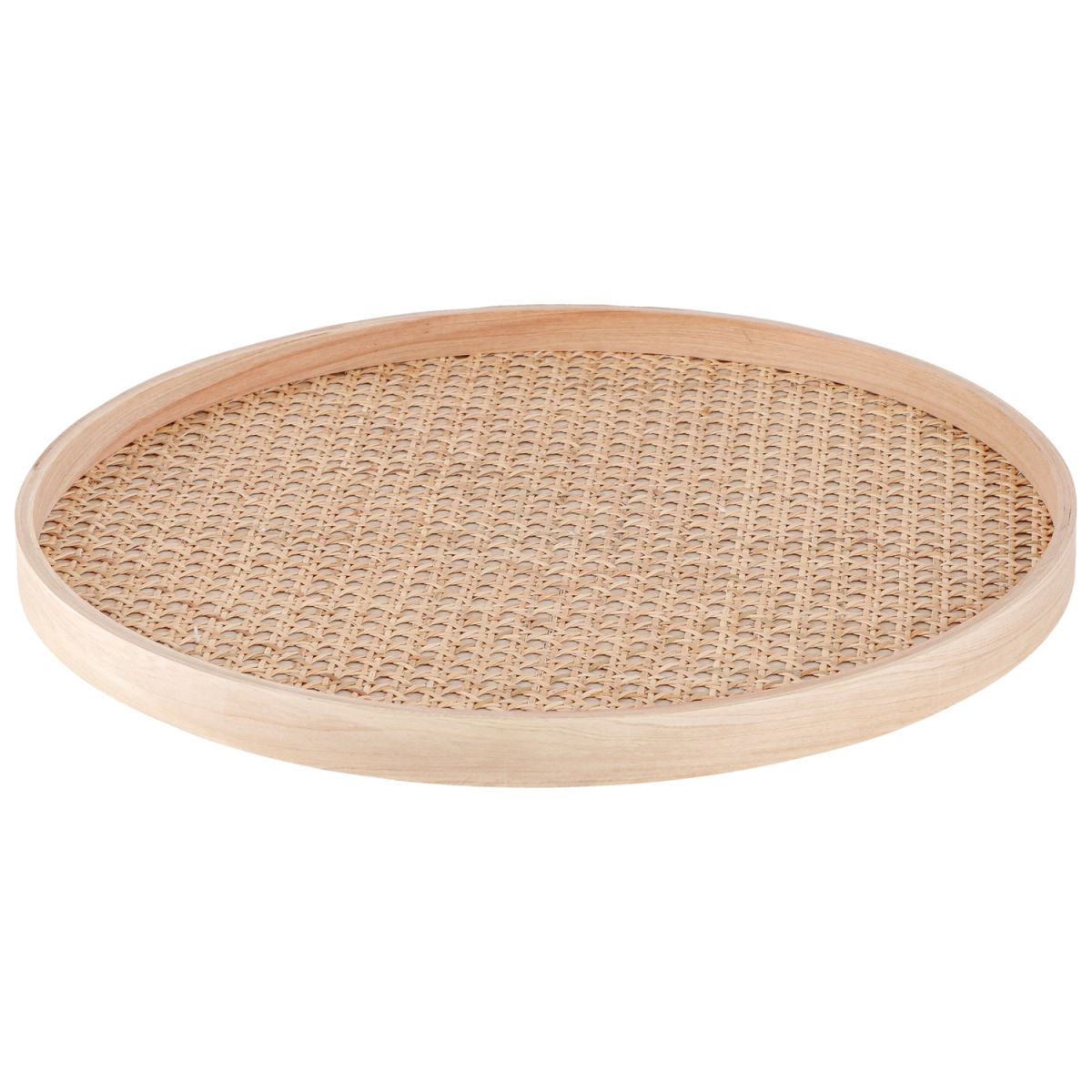 Vassoio decorativo Alara VEGA; 37.5x3.5 cm (ØxH); marrone