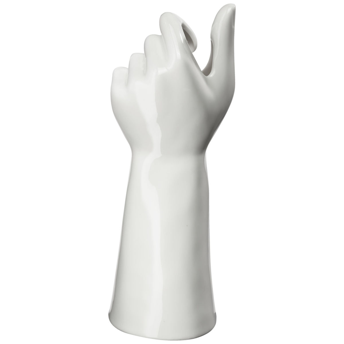 Vaso Shania VEGA; 10x8.3x26.8 cm (LxLxH); bianco