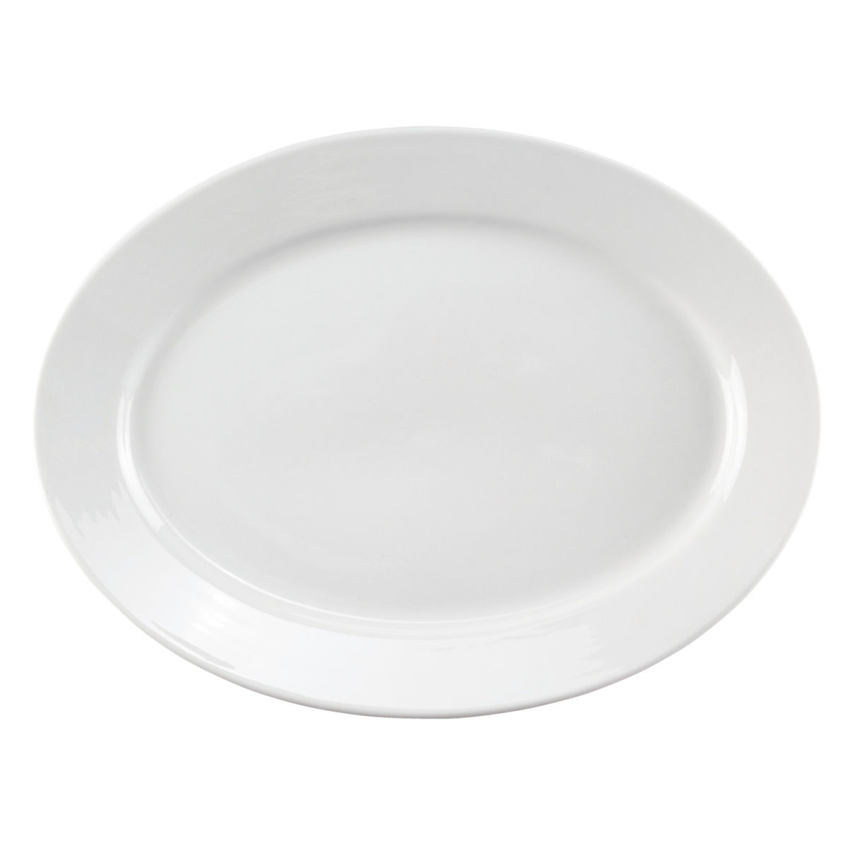 Piatto Rondon ovale PULSIVA; 33x25 cm (LxL); bianco; ovale; 3 pz. / confezione