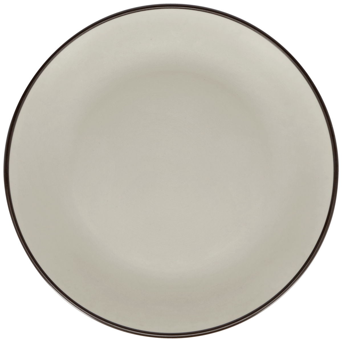 Plato llano Levana PULSIVA; 26.5 cm (Ø); gris/negro; redonda; 6 pz. / Paquete