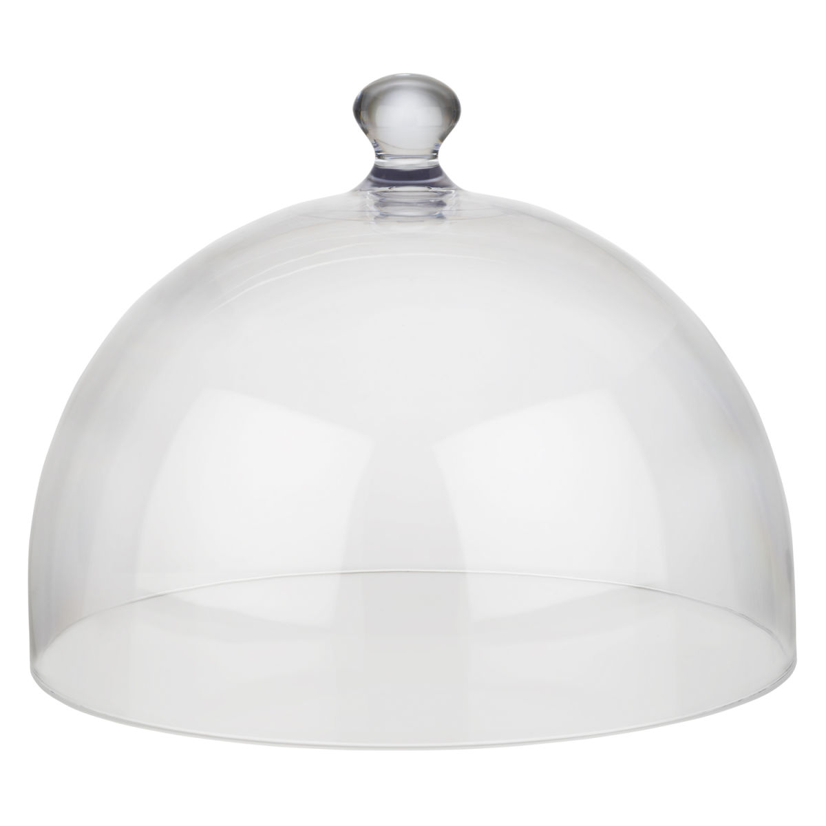 Cloche campana in policarbonato, Ø 30 cm APS; 30x30x30x20 cm (LxLxØxH); trasparente