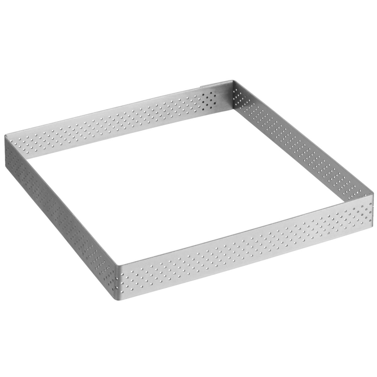 Anello per torta quadrato/rettangolare de Buyer; 15x15x2 cm (LxLxH); argento; quadrata