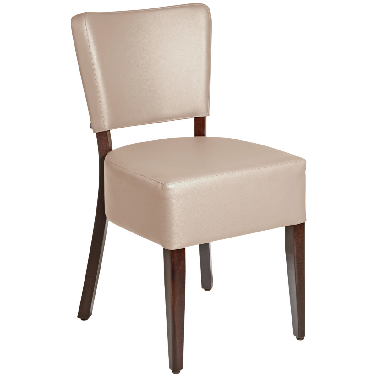Sedia Prestige PULSIVA; 45x50x82 cm (LxPxH); seduta beige, struttura noce; 2 pz. / Pacco