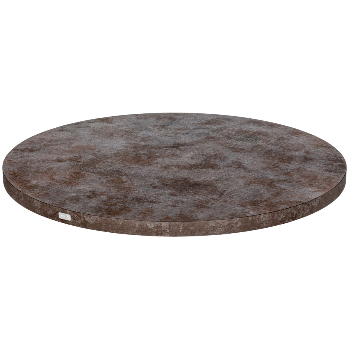 Vega Tafelblad voor binnen Marvello rond; 50x2.5 cm (&Oslash;xH); grijsbruin; rond